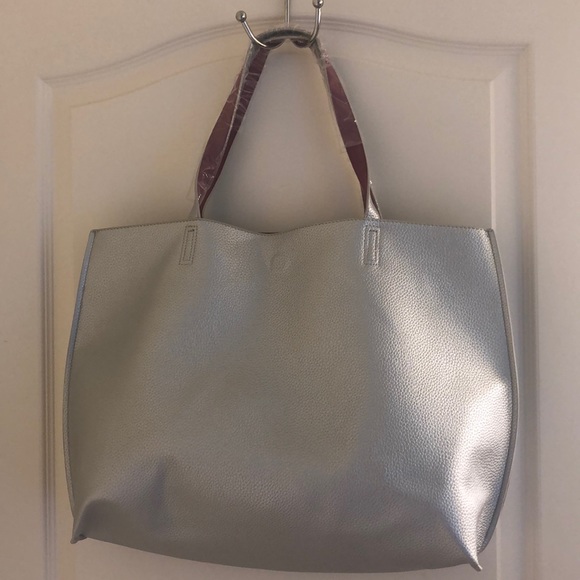 Gray tote bag Reversible - Picture 1 of 5